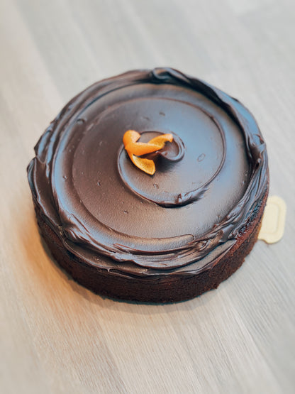 "Jaffa Cake" Orange & Almond Cake with Chocolate Ganache (GF, DF)